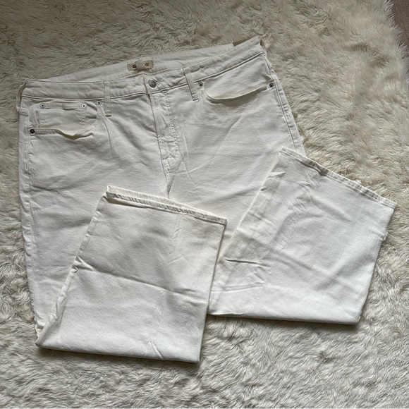 Madewell Jeans The Plus Perfect Vintage Wide-Leg Crop Tile White 20W NWT New - Picture 3 of 14